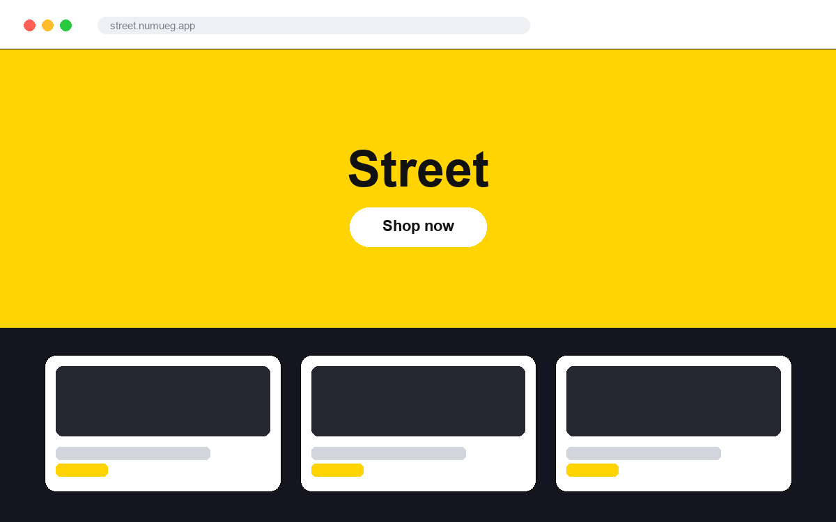 معاينة قالب Street (V3)