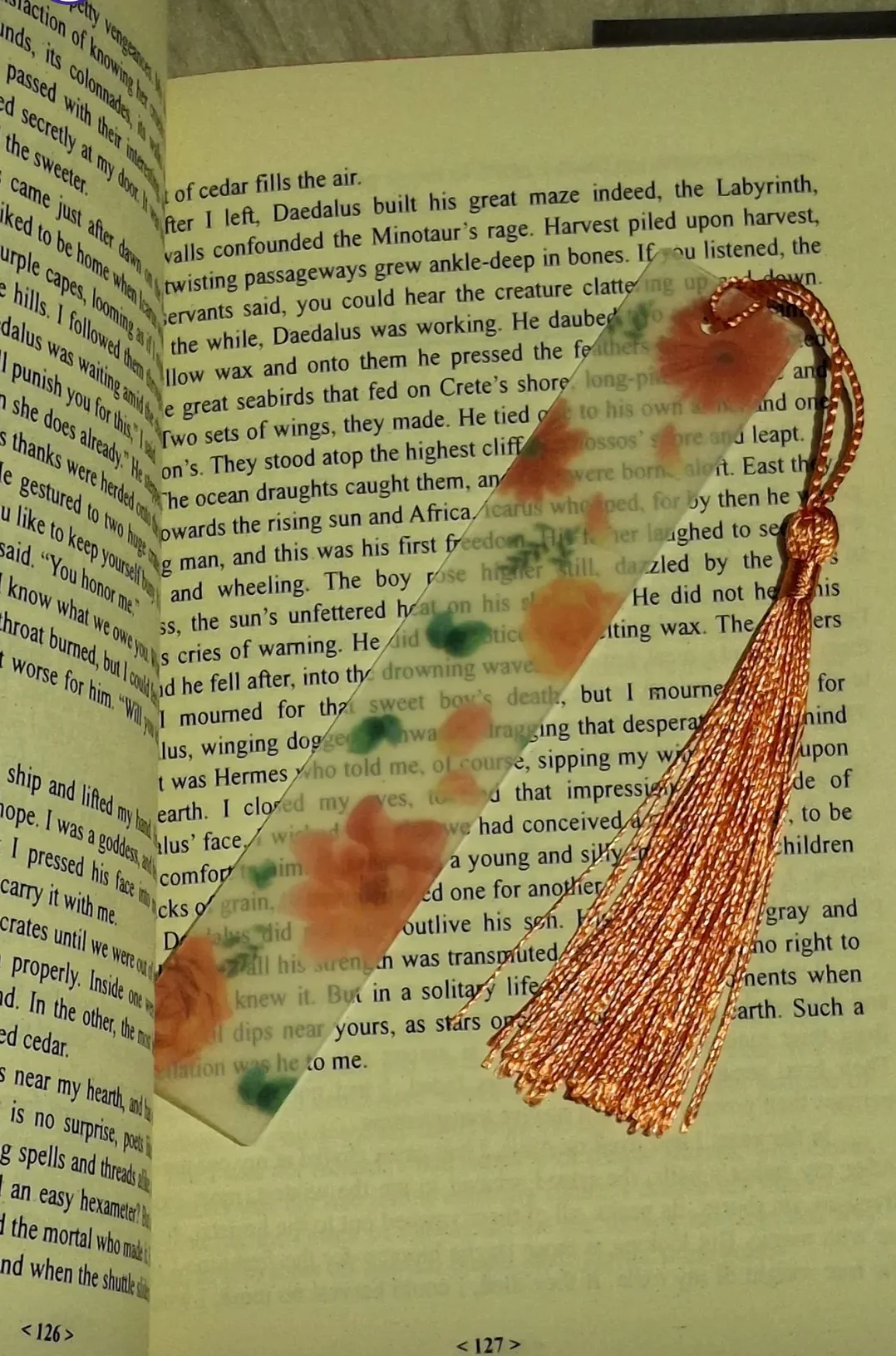 Handmade Pressed Flower Resin Bookmark