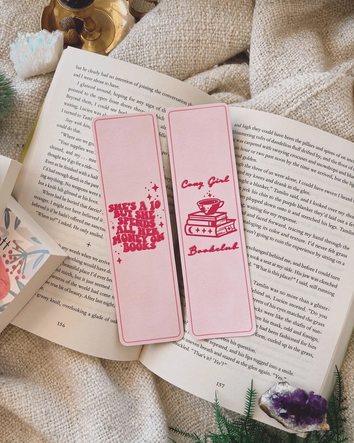 Cozy Girl Book Club Bookmark