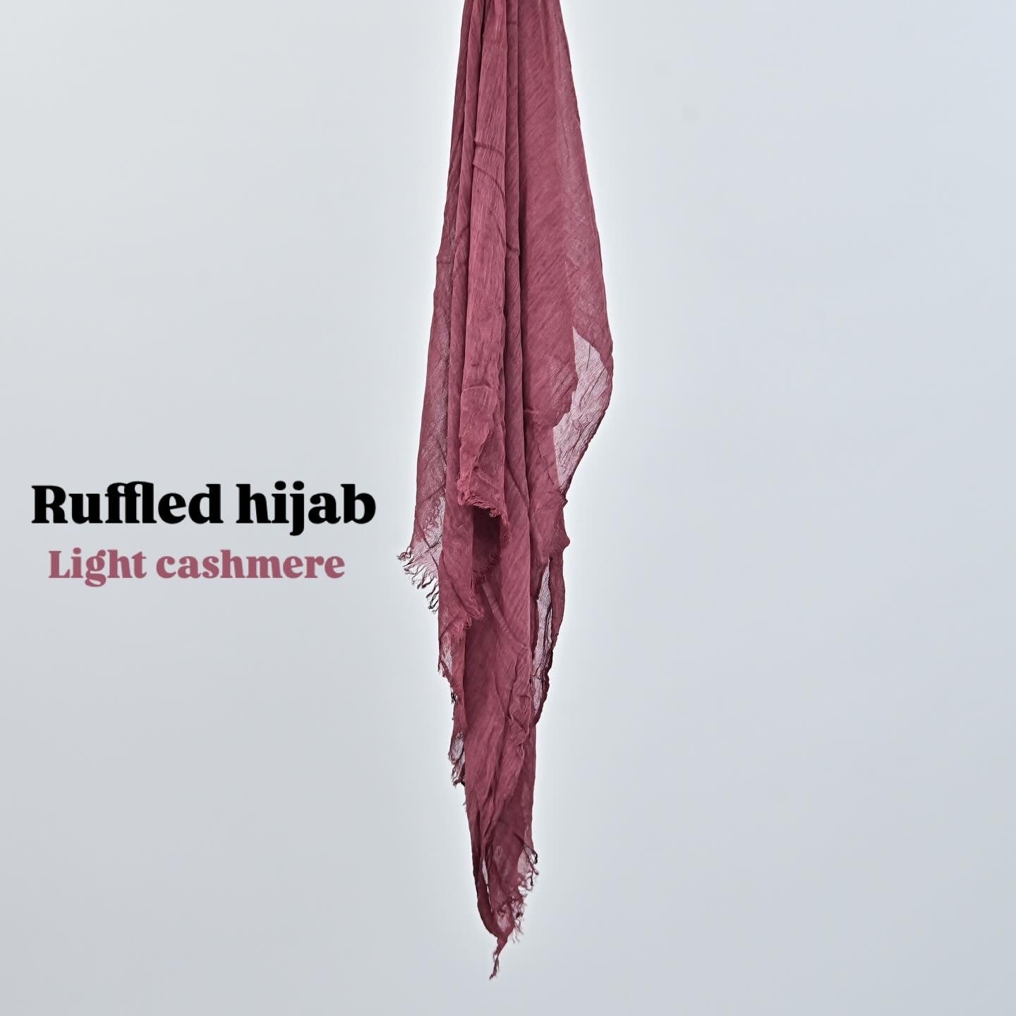Ruffled scarf - Light Cashmere