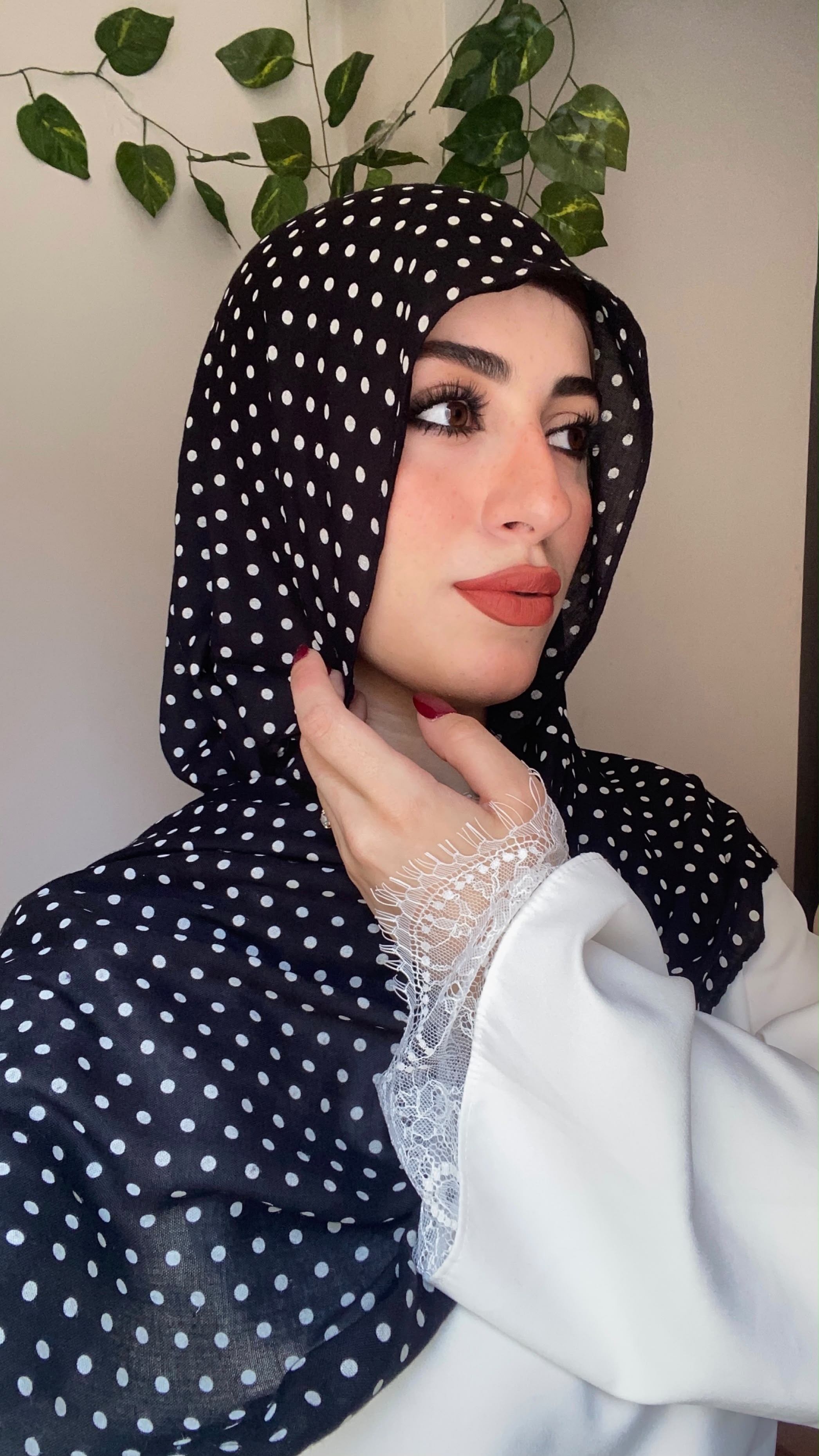 Polka dot scarf
