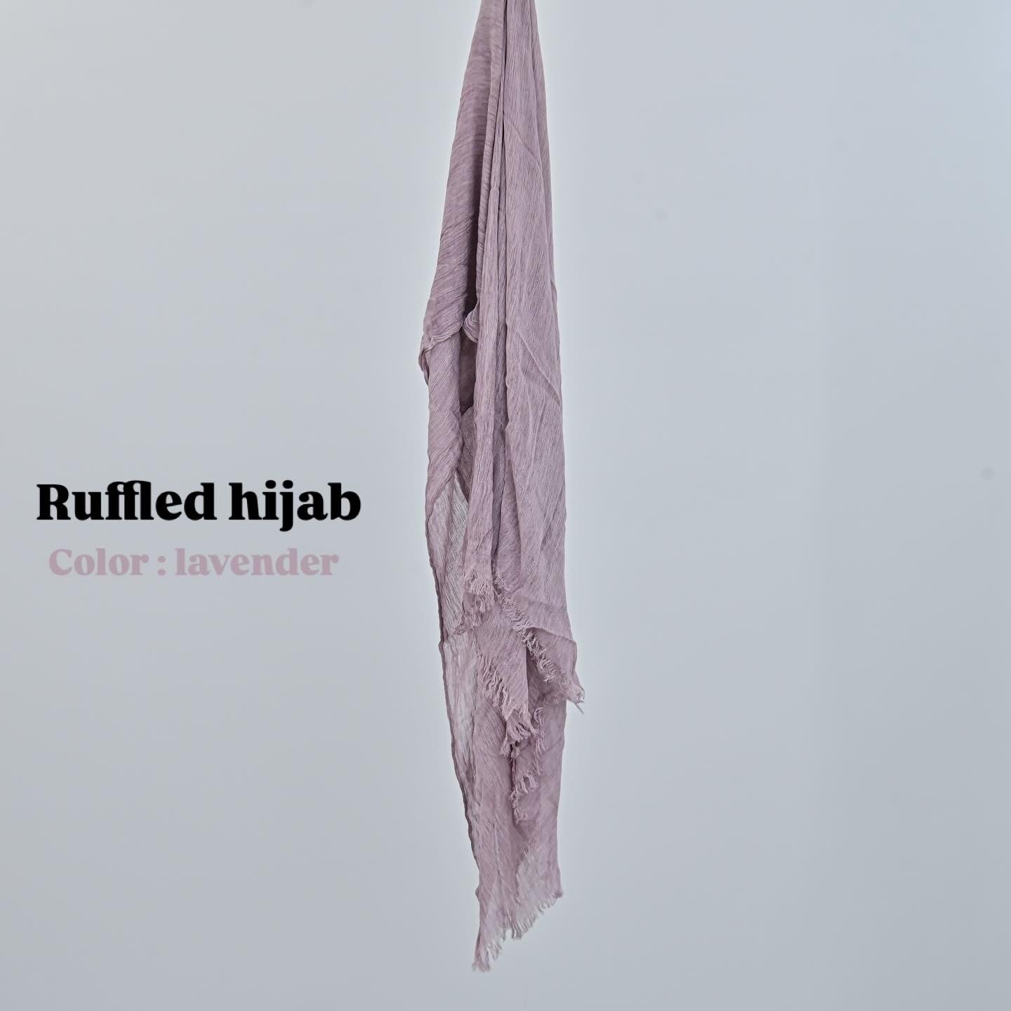 Ruffled scarf - Lavender
