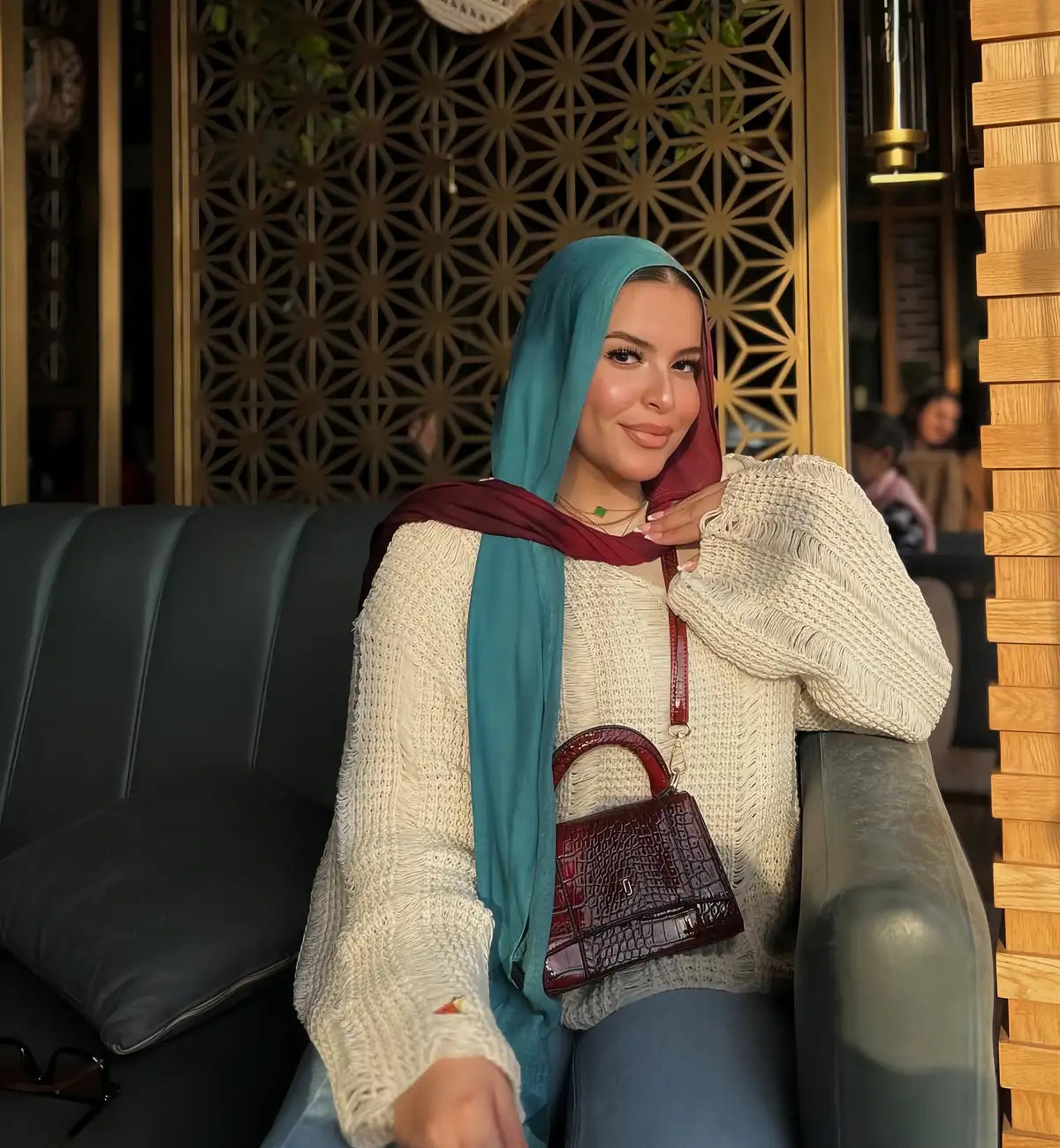 Degradee - Turquoise & Burgundy — image 4