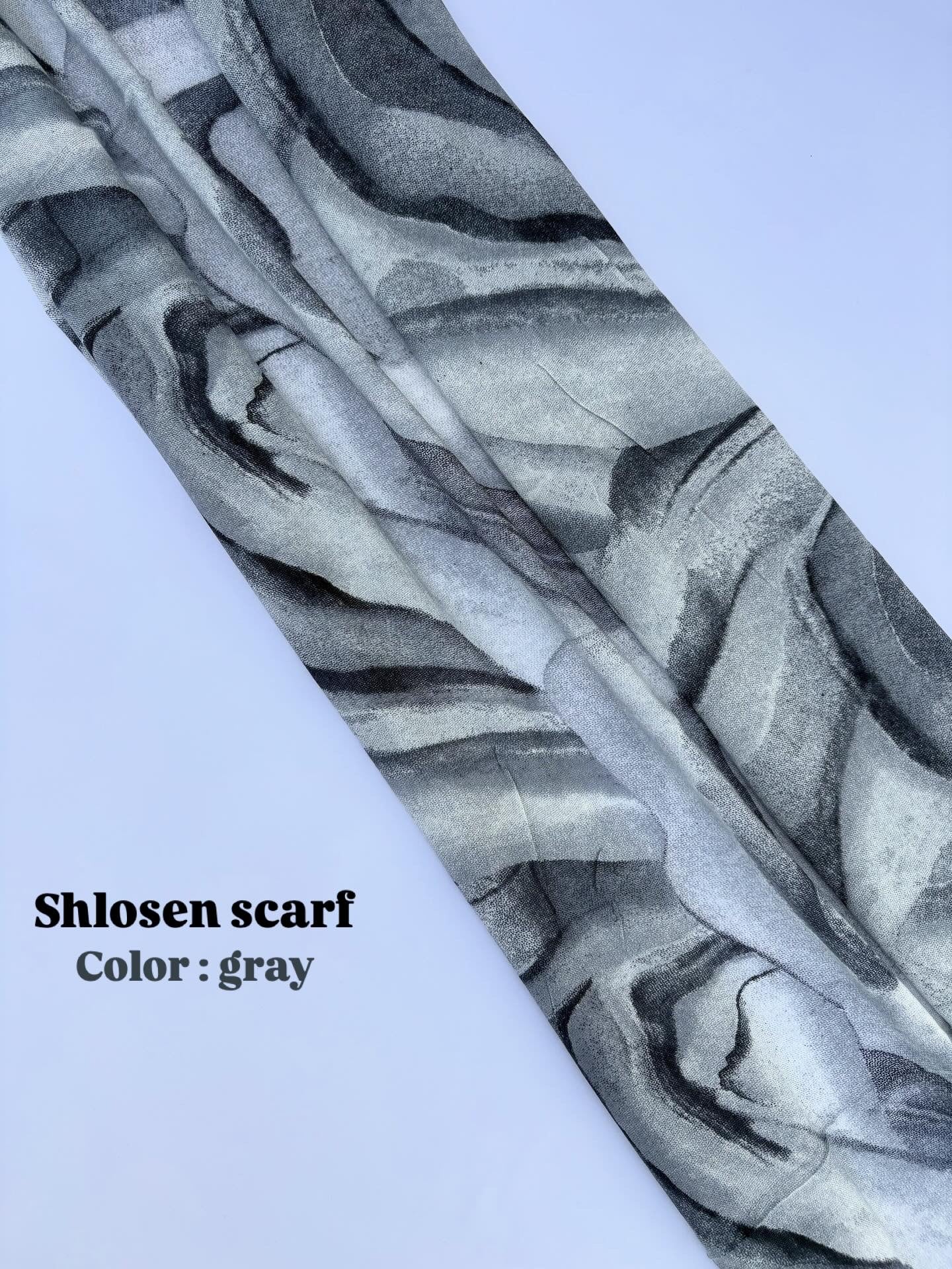 Shlosen scarf - Gray