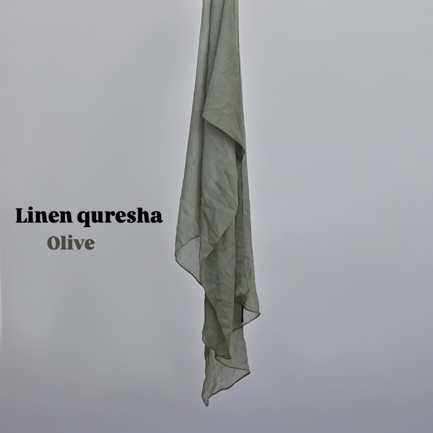 Linen quresha - Olive