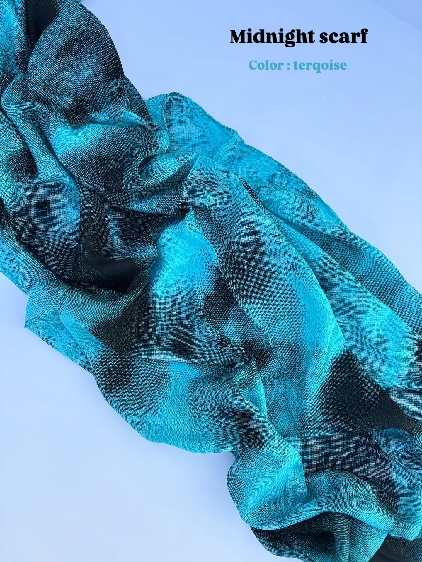 Midnight scarf - Turquoise