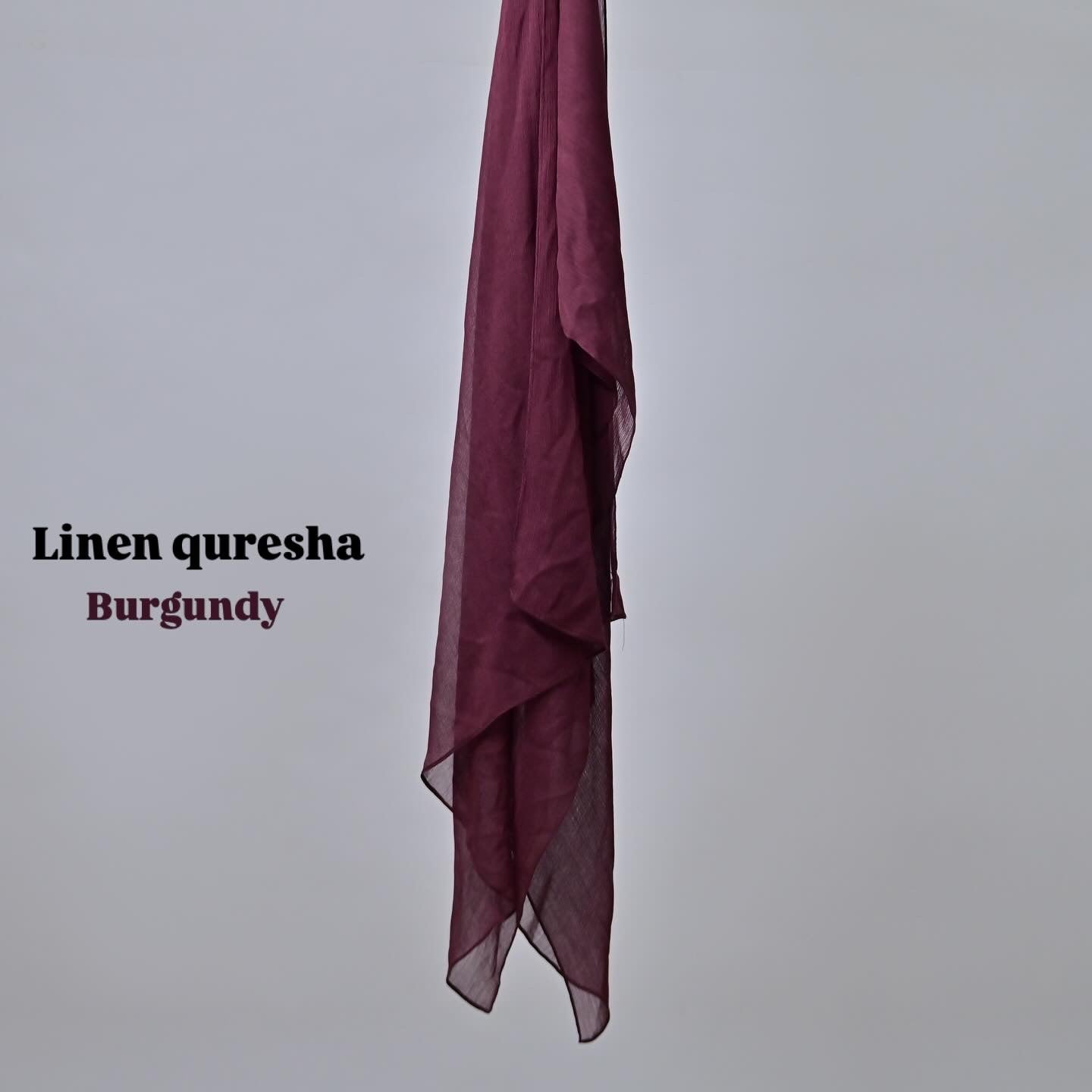 Linen quresha - Burgundy