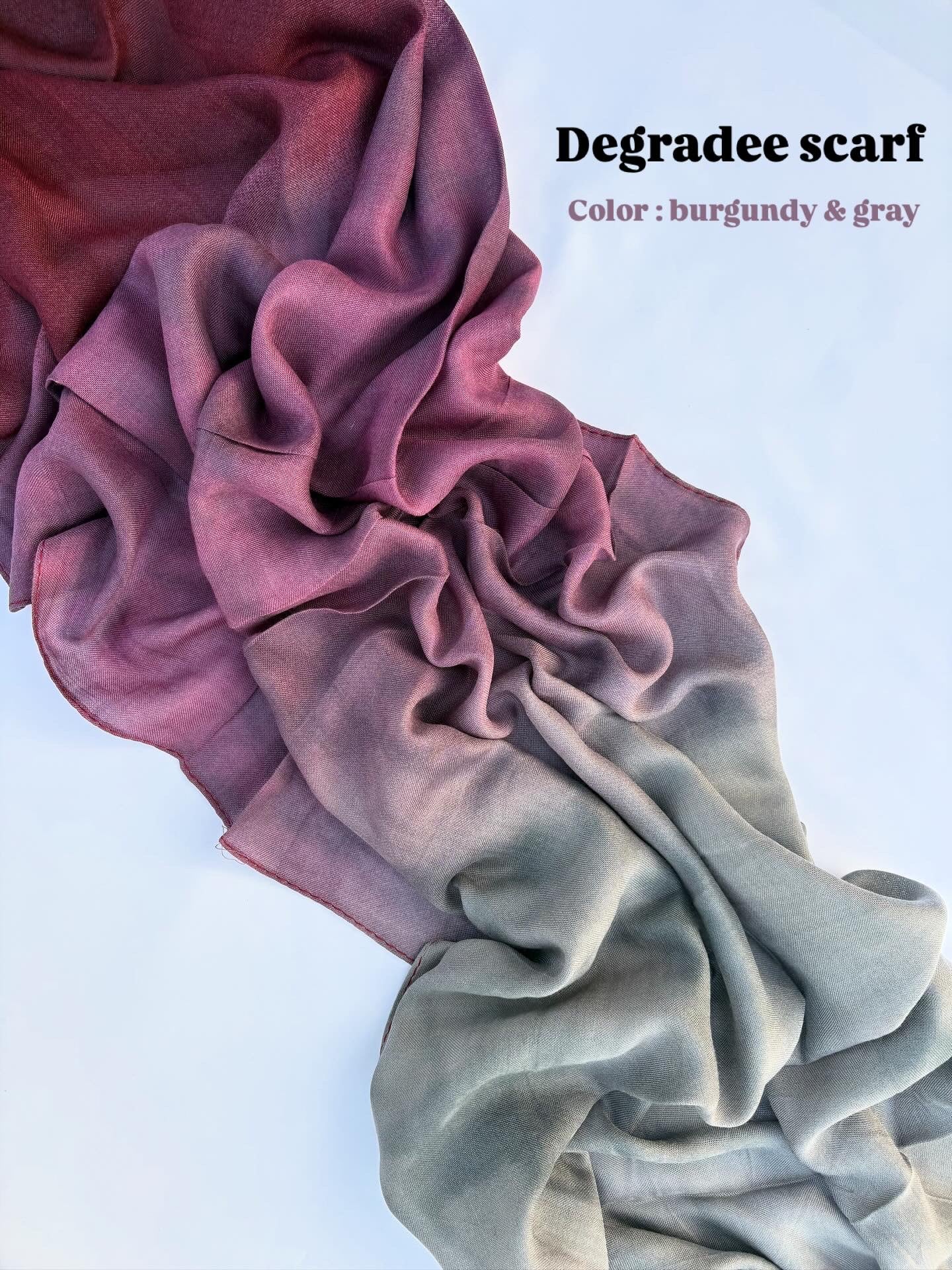 Degradee - Burgundy & Gray — image 2