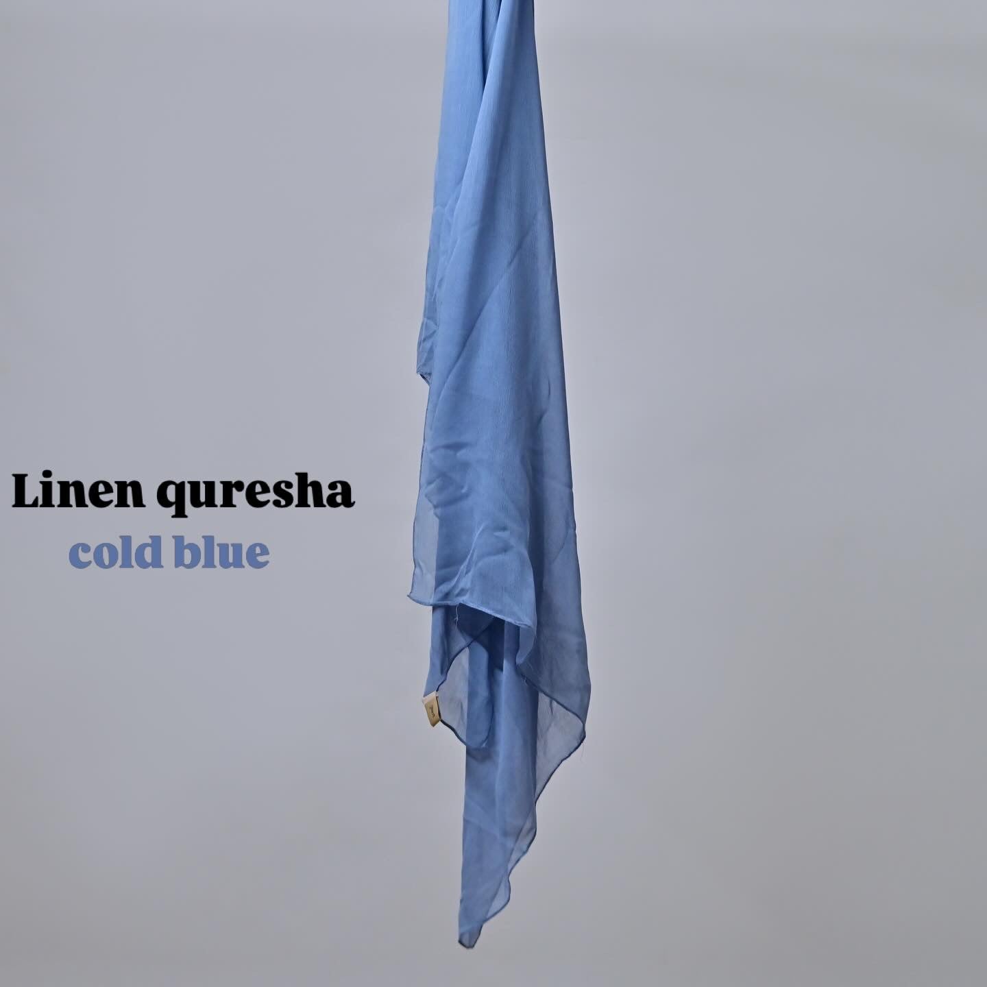 Linen quresha - Cold Blue