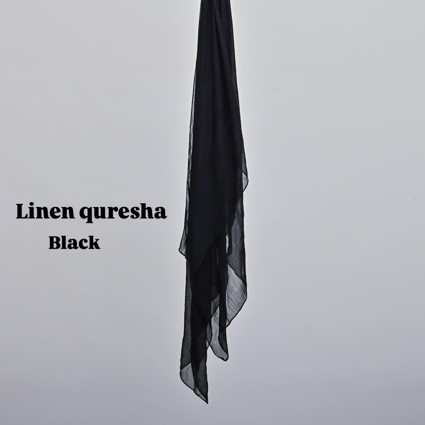 Linen quresha - Black